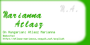 marianna atlasz business card